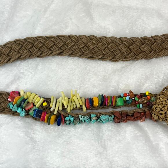 Cappelli Straworld Woven Crossbody Bag Brown Raffia Boho Festival 8x10 Zip Strap - Picture 14 of 14